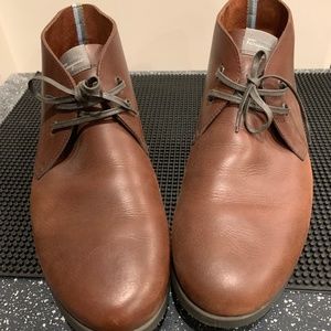 Salvatorre Ferragamo Leather Ankle Boots 12 EE